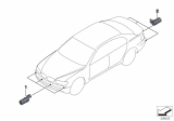 Diagram for 2004 BMW 760Li Parking Assist Distance Sensor - 66206989174