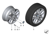 Diagram for 2015 BMW X4 Alloy Wheels - 36116787576