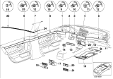 Diagram for 1997 BMW 740iL Center Console Base - 51168238039