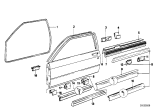 Diagram for 1978 BMW 320i Door Moldings - 51211874979