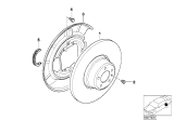 Diagram for 2002 BMW 525i Brake Backing Plate - 34211162775