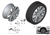 Diagram for 2020 BMW X1 Alloy Wheels - 36116883503