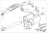 Diagram for 2009 BMW 550i Muffler - 18307839271