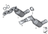 Diagram for 2009 BMW X5 Exhaust Manifold - 18407568013
