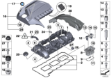 Diagram for BMW 535i GT Oil Filler Cap - 11127560481
