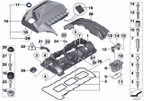 Diagram for 2016 BMW 435i xDrive Gran Coupe PCV Valve Hose - 11127599753