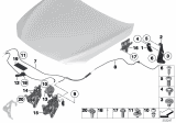 Diagram for BMW 640i Gran Coupe Hood Cable - 51237183773