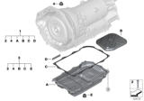 Diagram for BMW X5 M Transmission Pan - 24117855261