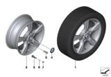 Diagram for 2011 BMW 128i Alloy Wheels - 36116795561