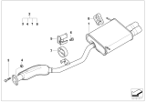 Diagram for BMW Z3 Exhaust Pipe - 18101436554