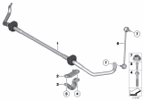 Diagram for 2010 BMW 535i Sway Bar Bracket - 31356775444