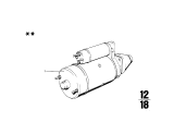 Diagram for 1972 BMW 2002tii Starter - 12411355693