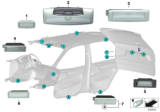 Diagram for 2015 BMW X6 M Interior Light Bulb - 63319356471