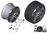 Diagram for 2013 BMW X6 M Alloy Wheels - 36116854564