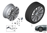 Diagram for BMW 530i xDrive Alloy Wheels - 36116863420