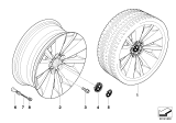 Diagram for 2008 BMW 760Li Alloy Wheels - 36116767827