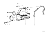 Diagram for 1990 BMW 325is Timing Cover Gasket - 11141720903