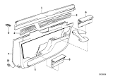 Diagram for 1993 BMW 740i Door Handle - 51428136709