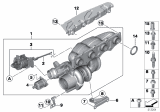 Diagram for BMW 328i xDrive Exhaust Flange Gasket - 11657625293