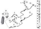 Diagram for 2010 BMW 750Li Oil Cooler Hose - 17227575455