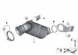 Diagram for 2010 BMW 760Li Catalytic Converter - 18327645231