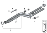 Diagram for BMW 640i xDrive Exhaust Pipe - 18307605257