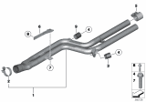 Diagram for 2016 BMW 535i GT Exhaust Pipe - 18308619160