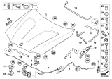 Diagram for BMW Hood Cable - 51233434665