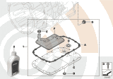 Diagram for BMW 328i xDrive Automatic Transmission Filter - 24152357284