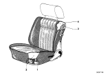 Diagram for 1982 BMW 320i Seat Cushion Pad - 52101887213