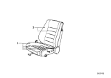 Diagram for BMW 633CSi Seat Cushion Pad - 52101926731