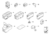 Diagram for BMW X6 M Door Lock Switch - 61318375580