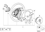 Diagram for BMW Z3 Air Bag Clockspring - 32306759882