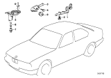 Diagram for 1991 BMW 318i Door Lock Switch - 61311381670