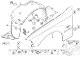 Diagram for BMW 330Ci Fender Splash Shield - 51718224986