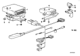 Diagram for 1986 BMW 635CSi Ignition Control Module - 12140021222