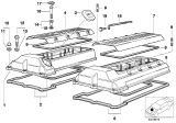 Diagram for 2000 BMW 740iL Valve Cover Gasket - 11120034104