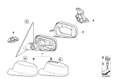 Diagram for 2005 BMW 760Li Mirror Cover - 51167046926