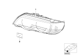 Diagram for 2001 BMW X5 Headlight - 63126930210