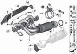 Diagram for 2010 BMW M6 Catalytic Converter - 18307836547