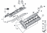 Diagram for 2011 BMW 760Li Valve Cover Gasket - 11127578668