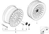 Diagram for BMW 750iL Alloy Wheels - 36111095049