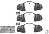 Diagram for 2016 BMW X5 Cruise Control Switch - 61319270259