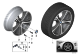 Diagram for BMW 430i Alloy Wheels - 36116883015