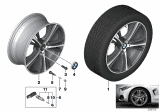 Diagram for 2018 BMW 330i xDrive Alloy Wheels - 36116883015