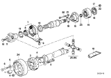 Diagram for 1988 BMW 535i CV Joint - 26111226881