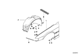 Diagram for 1998 BMW 750iL Fender Splash Shield - 51718150290