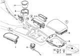 Diagram for BMW Z8 Cup Holder - 51167025454