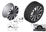 Diagram for 2018 BMW X2 Alloy Wheels - 36116856074