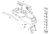 Diagram for BMW 525i Center Console Base - 51169191771